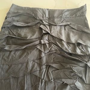 BCBGMAXAZRIA black ruffle skirt size 2